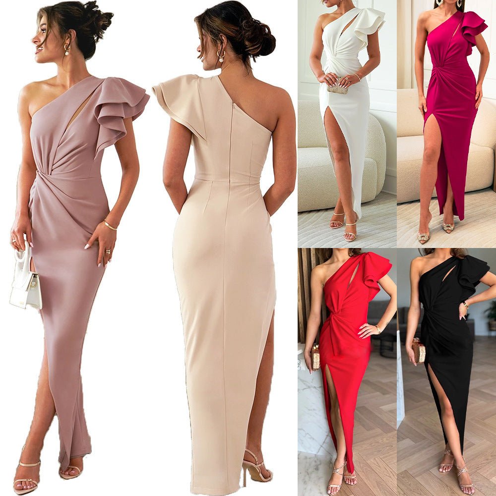 Elegant Asymmetry Dress - asiilo.com