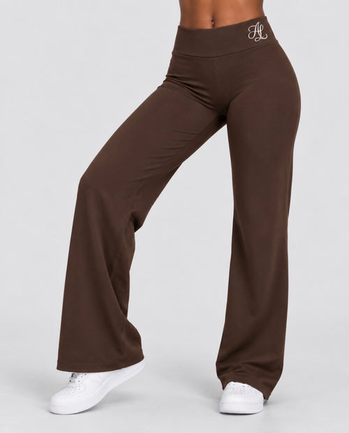 Flow Straight Pants Wide Leg Byxor Dam
