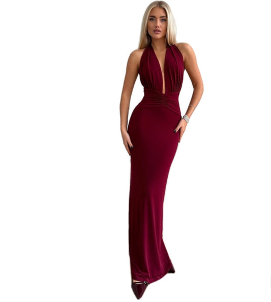Scarlet Elegance Gown