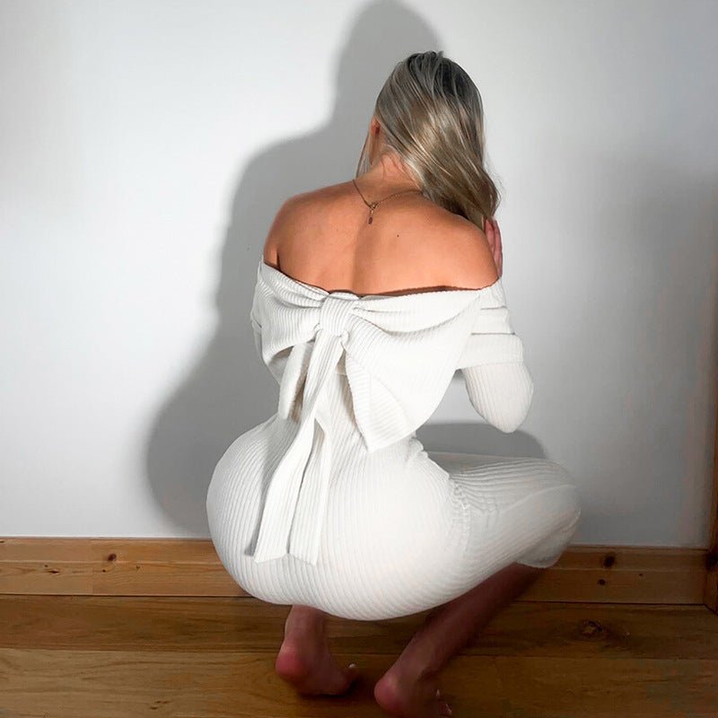 Elegant Off - Shoulder Dress - asiilo.com