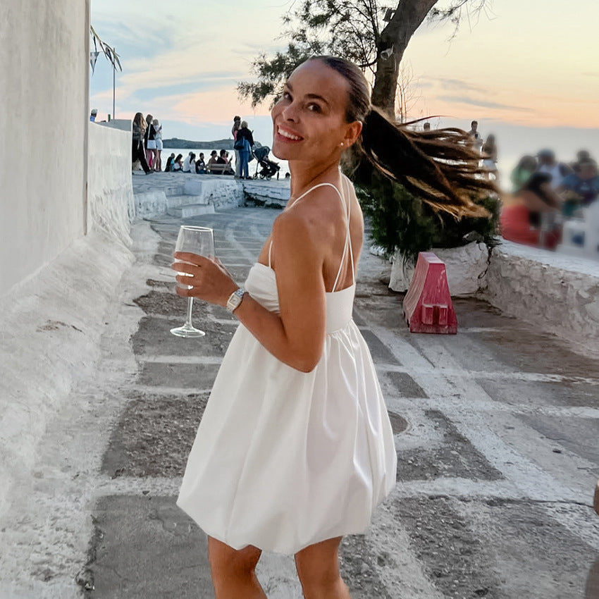 Lumi Puff Mini Dress