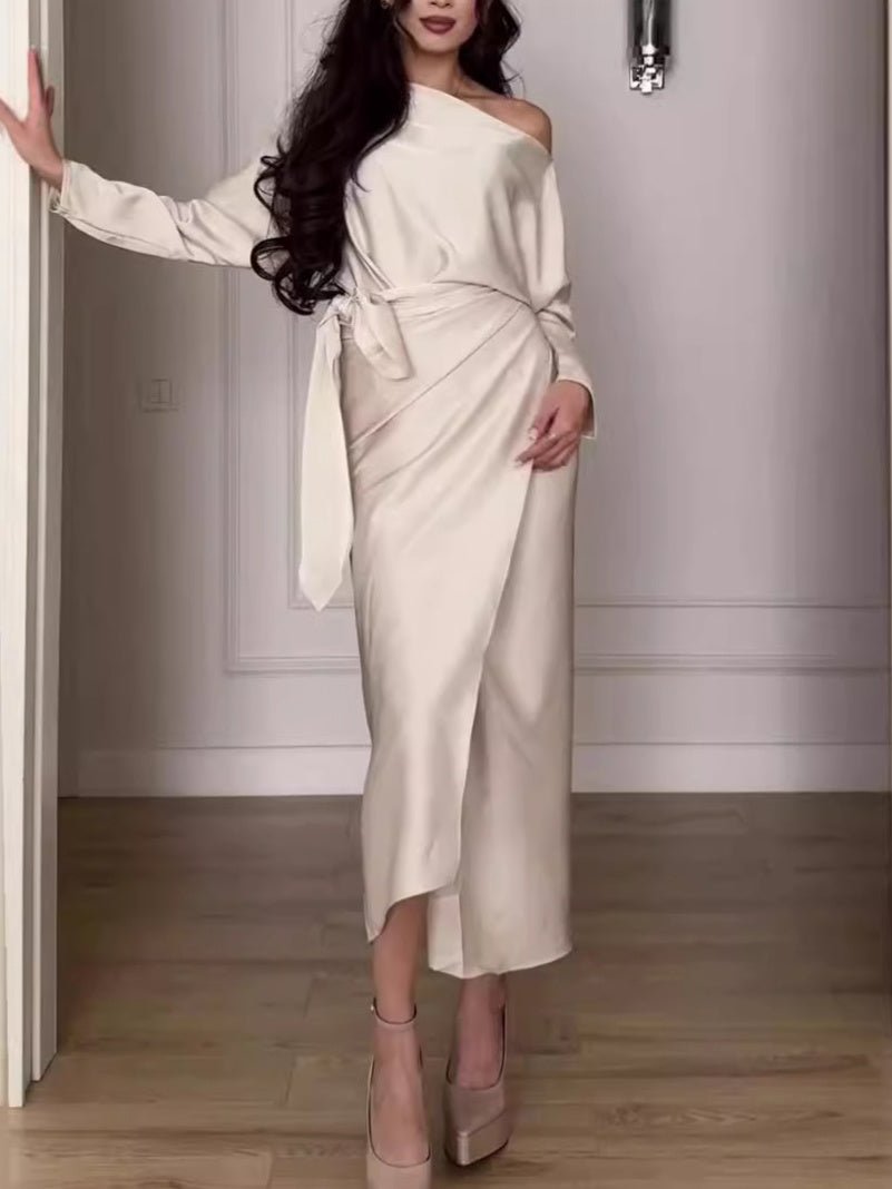 Graceful Drape Dress - asiilo.com