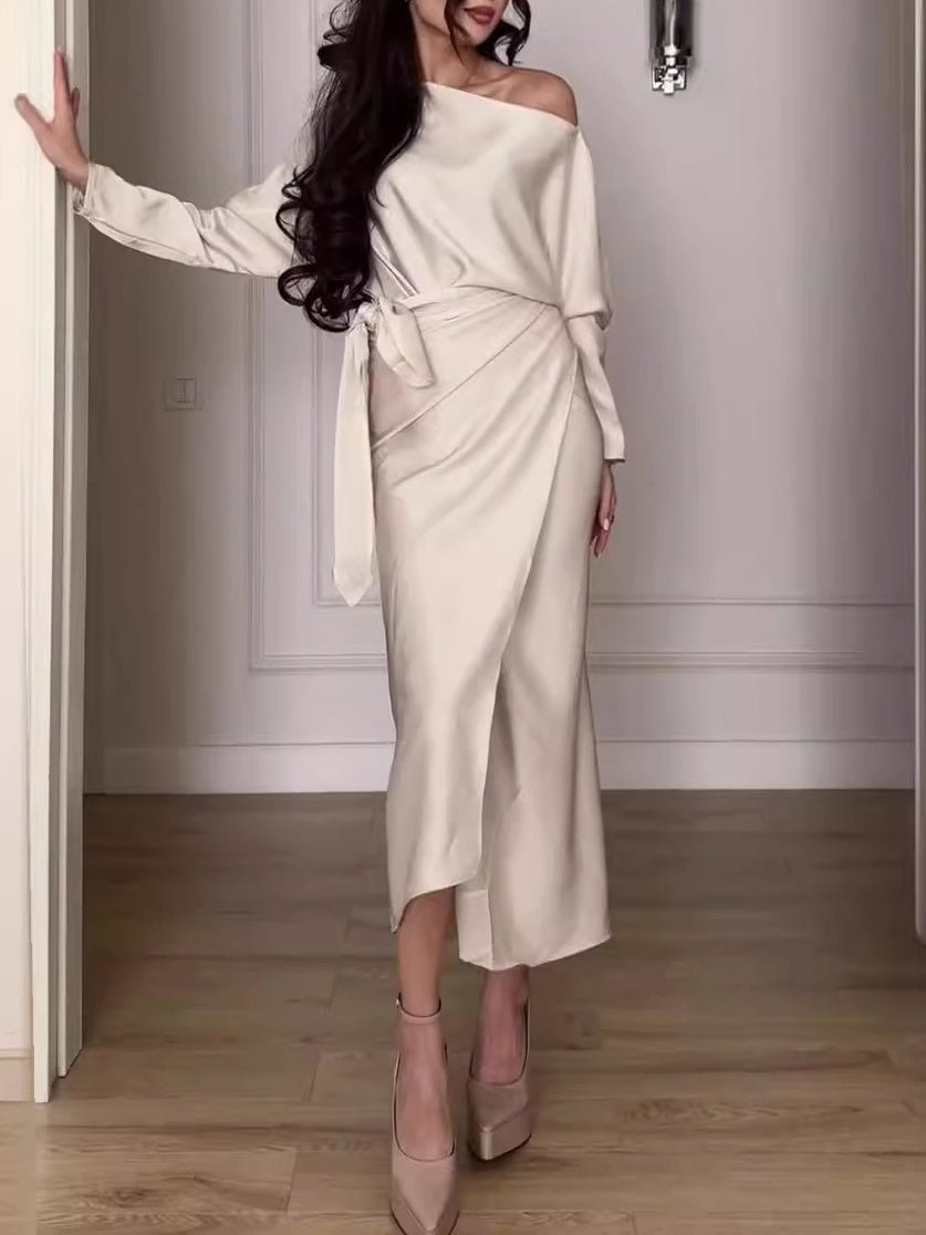Graceful Drape Dress - asiilo.com