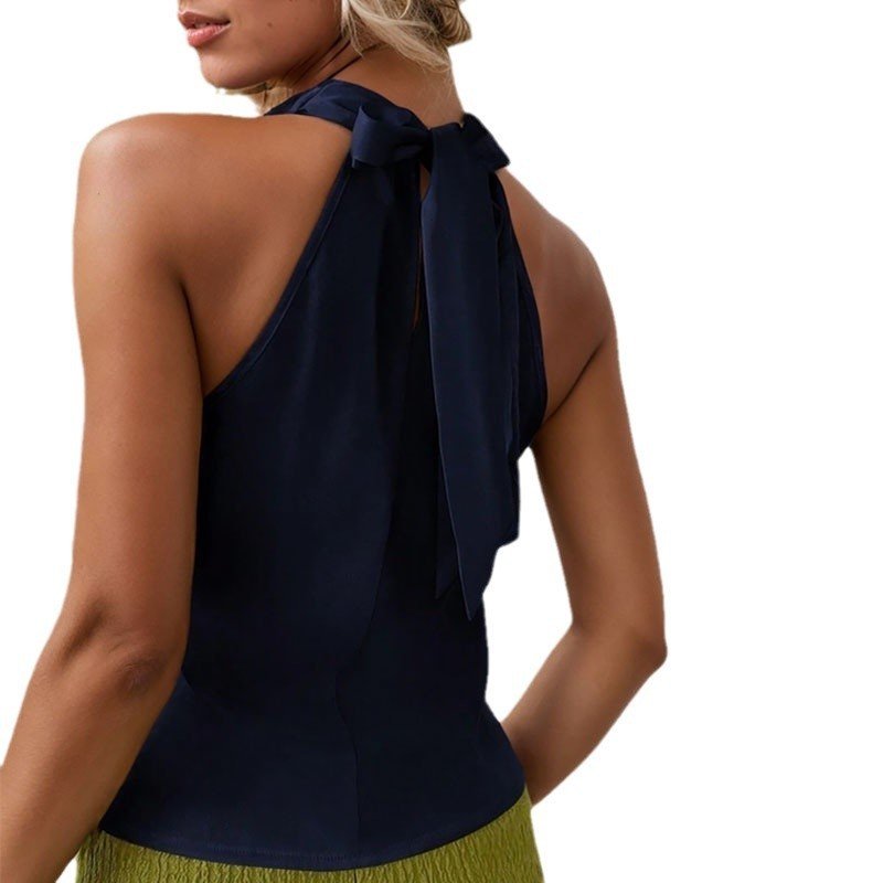 Luxe Draped Halter Top - asiilo.com