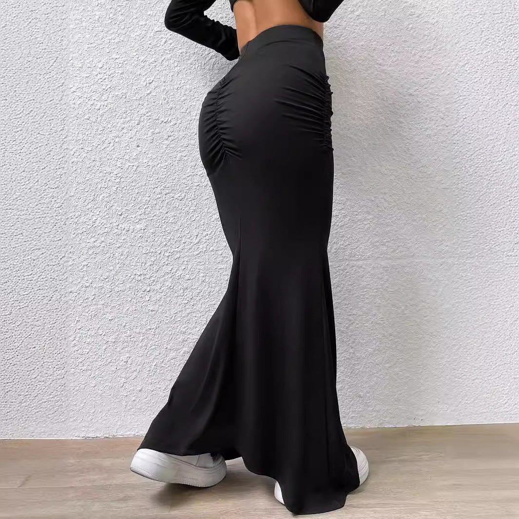 Midnight Satin Skirt - asiilo.com