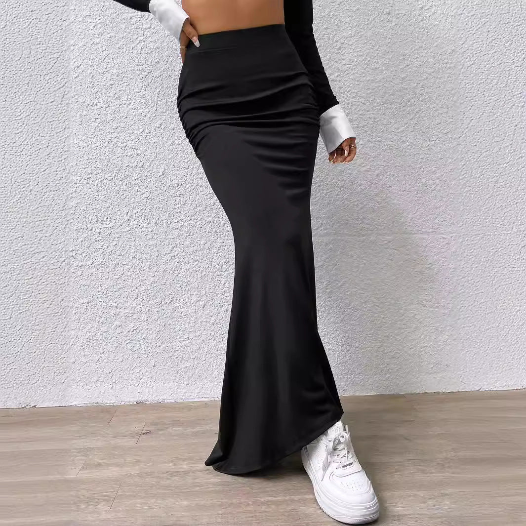 Midnight Satin Skirt - asiilo.com