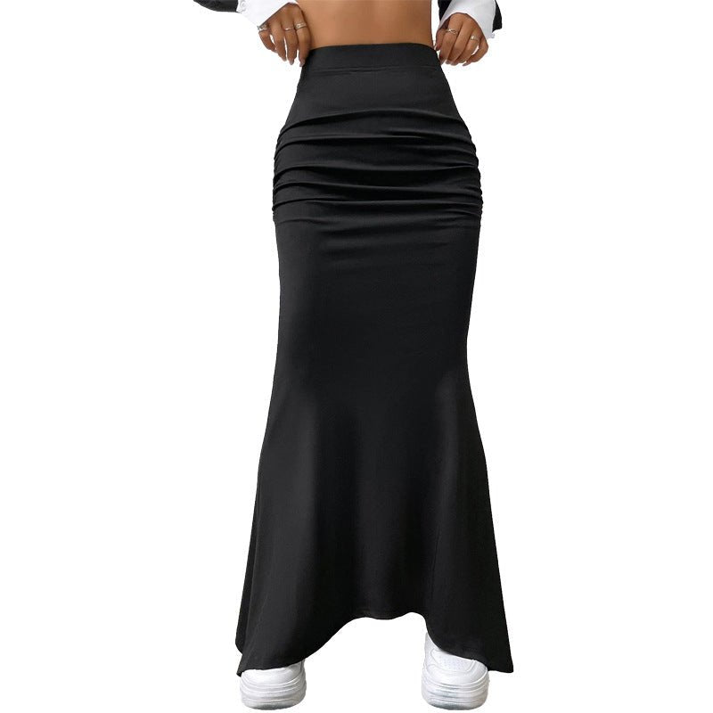 Midnight Satin Skirt - asiilo.com