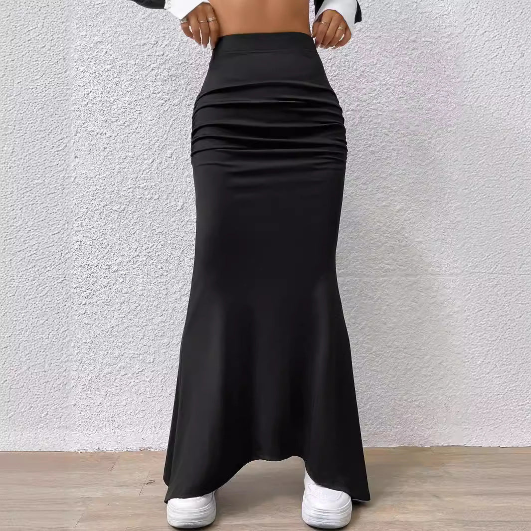 Midnight Satin Skirt - asiilo.com