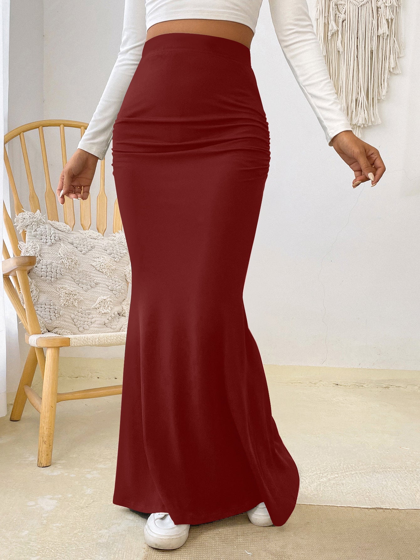 Midnight Satin Skirt - asiilo.com