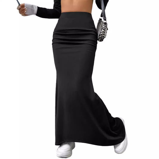 Midnight Satin Skirt - asiilo.com