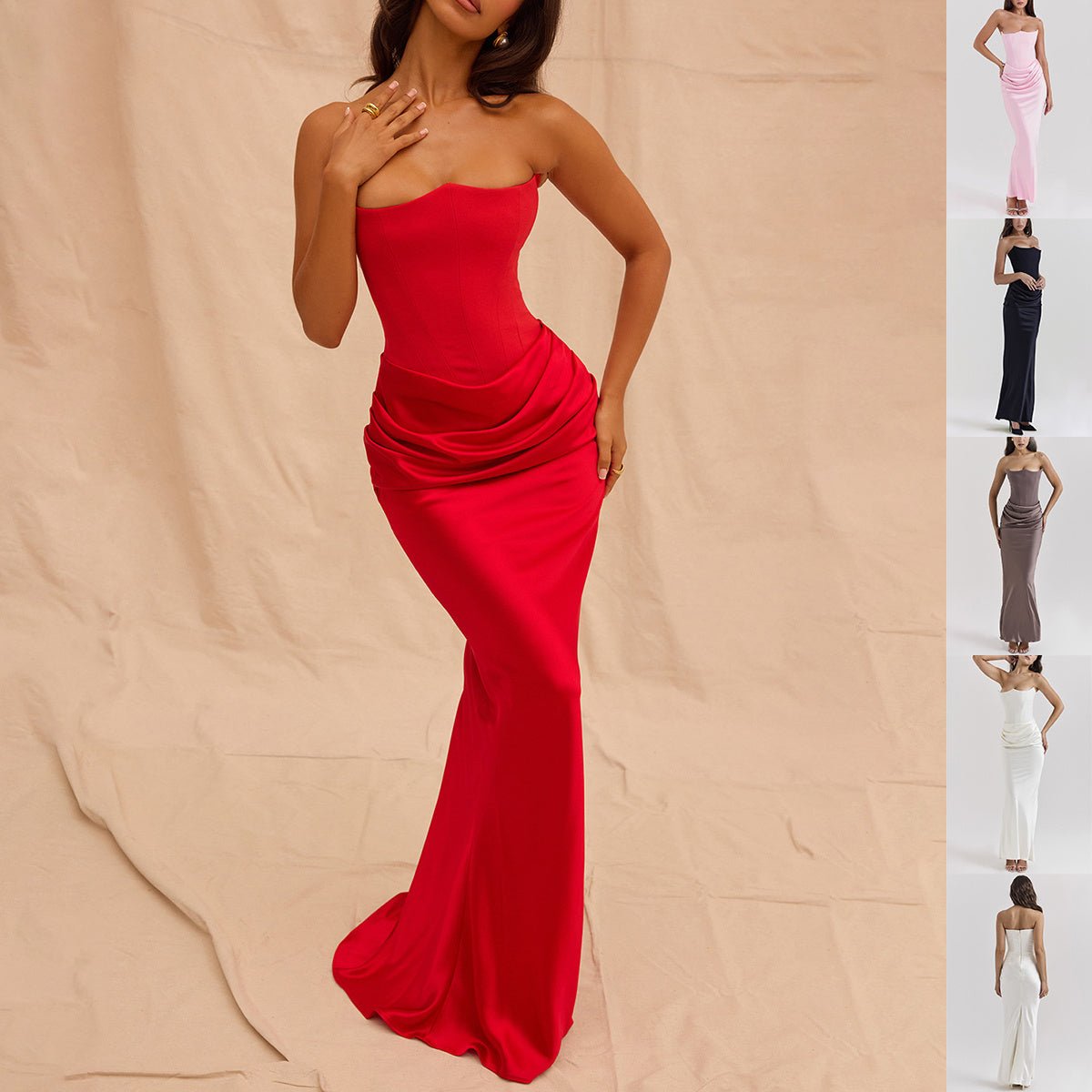 Scarlet Elegance Gown - asiilo.com