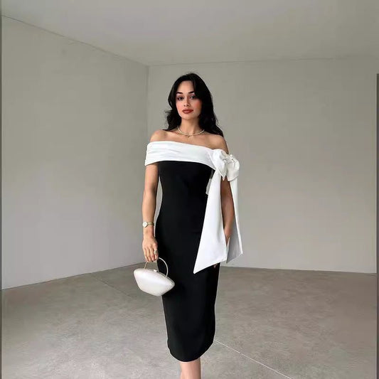 Sophisticated Bow Dress - asiilo.com