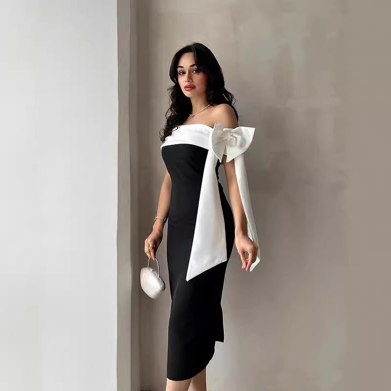 Sophisticated Bow Dress - asiilo.com